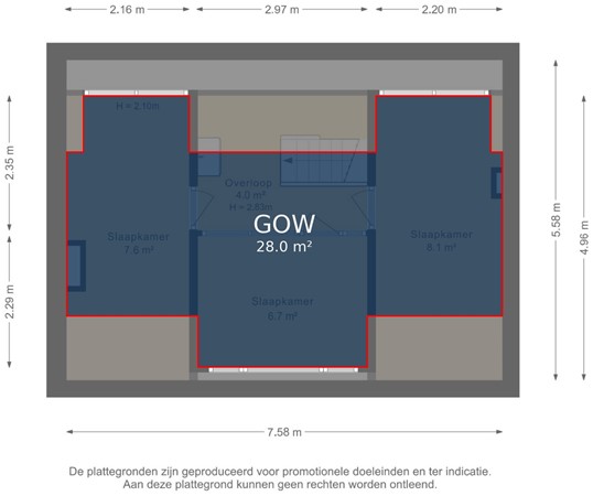 Plattegrond - Heinkenszandseweg 72, 4451 NX Heinkenszand - Eerste verdieping - markings.jpg